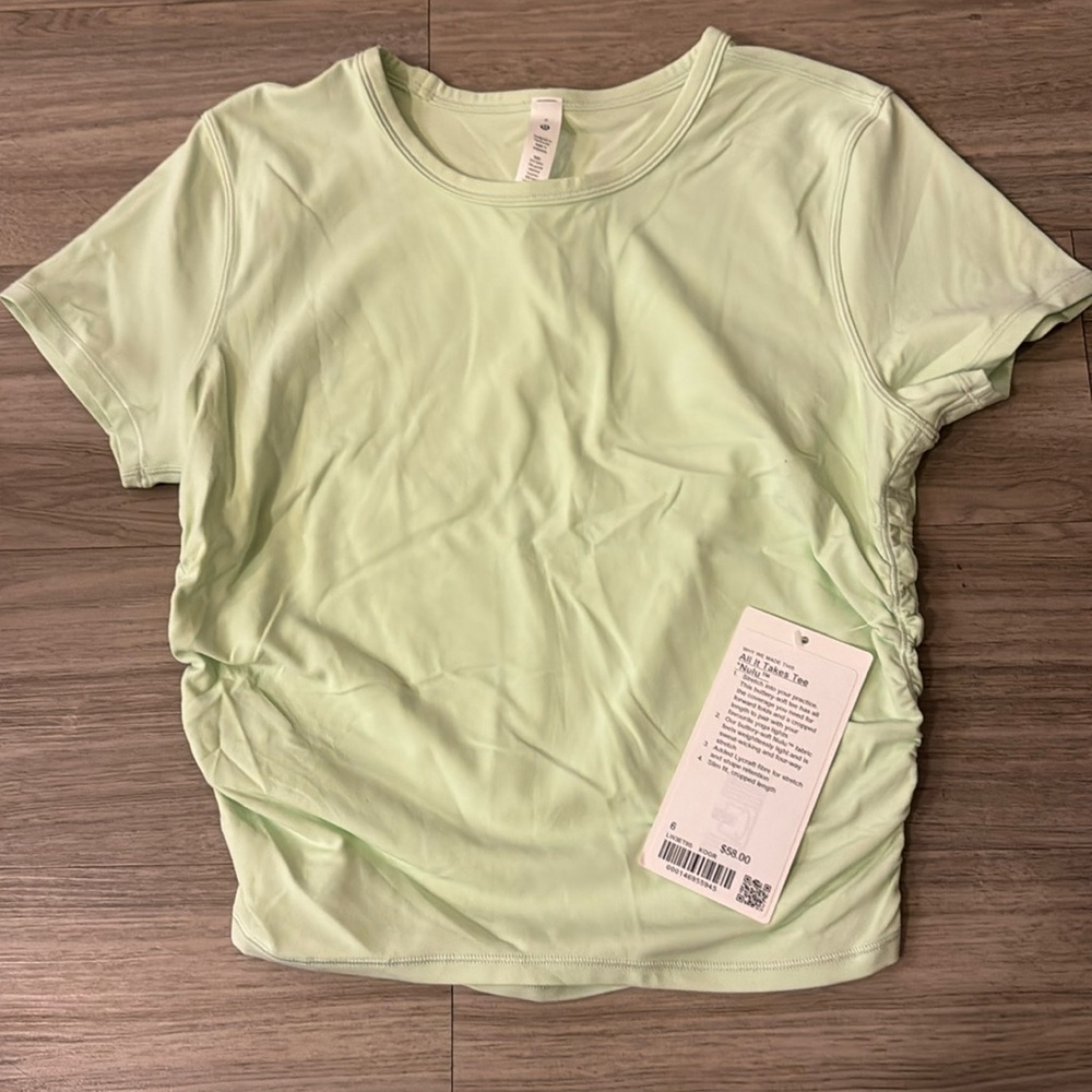 All It Takes Nulu Size 6 Lululemon BRAND NEW Kohlrabi Green